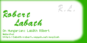 robert labath business card